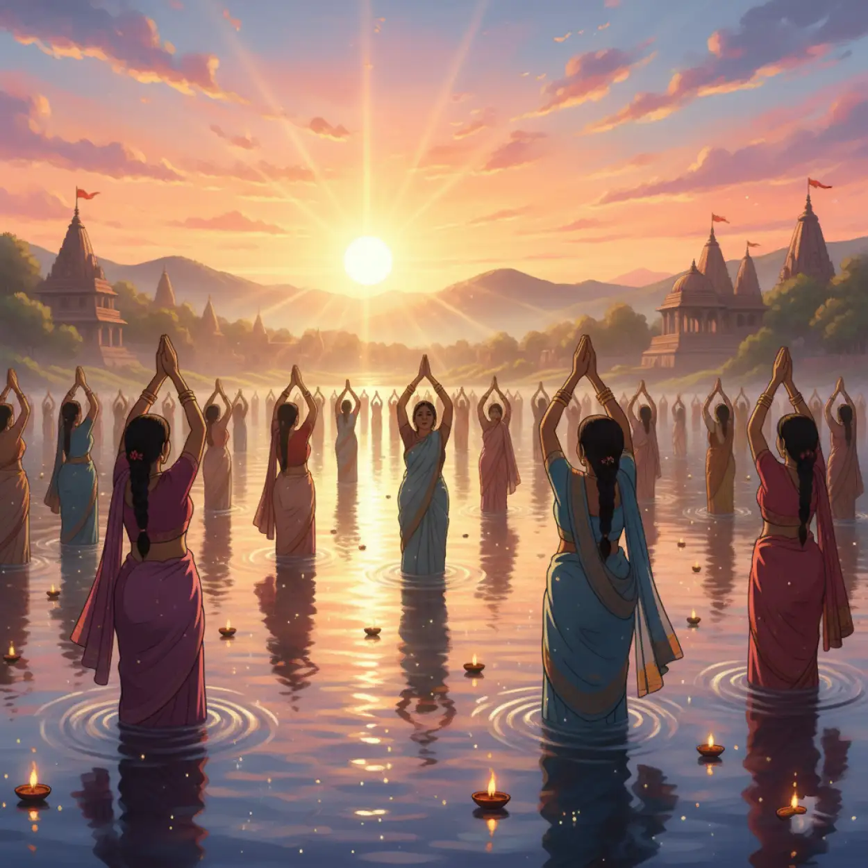 Holy Chhath Puja Background For Invitation And Poster Design - Royalty Free Chhath Puja Background Image | Pngmagic Free Download Holy Chhath Puja Background For Invitation And Poster Design - High Quality Chhath Puja Background Background