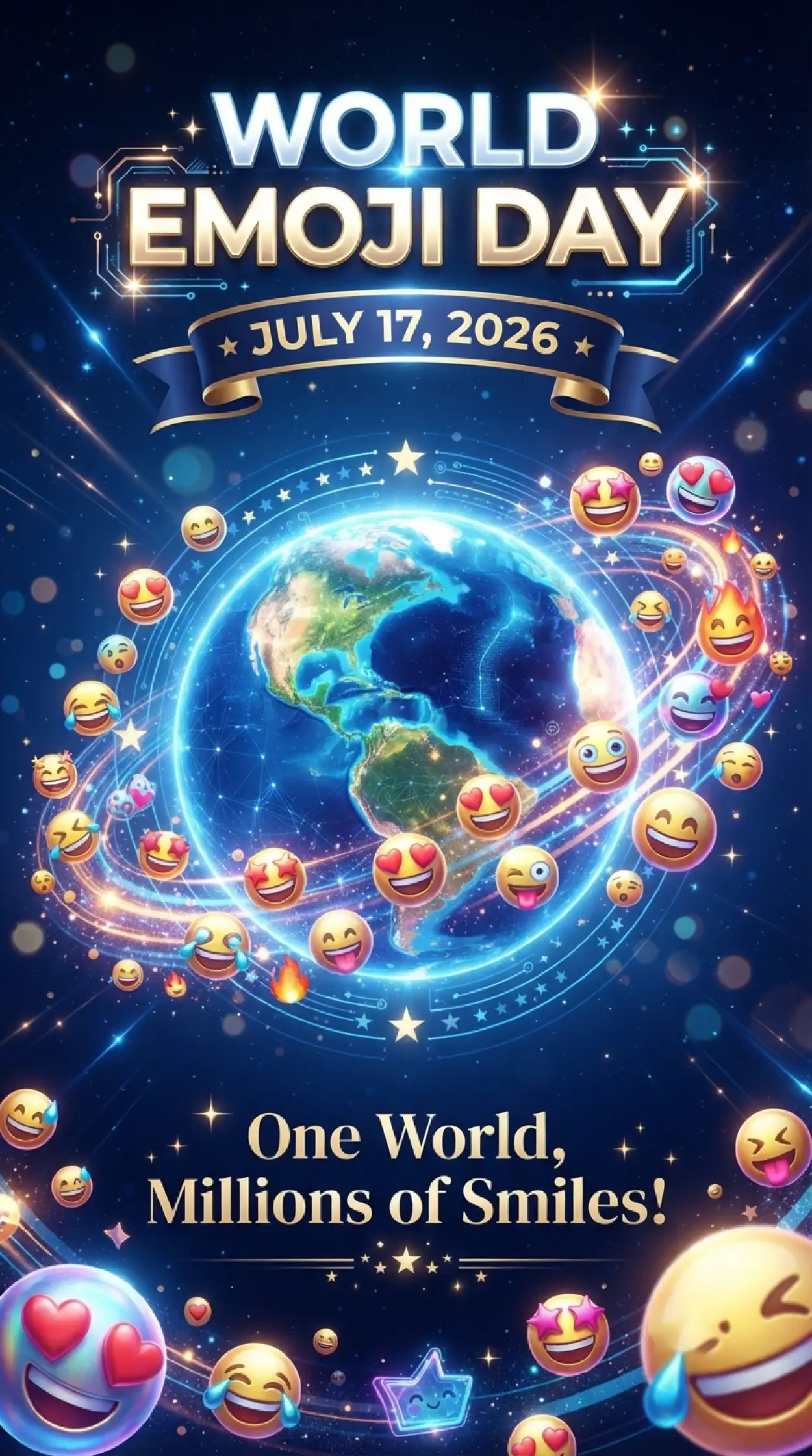 Free Download How To Celebrate World Emoji Day 2026 - High Quality World Emoji Day 2026 Image