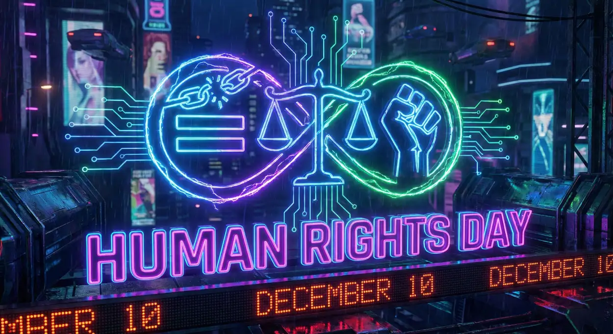 human rights day banner design png