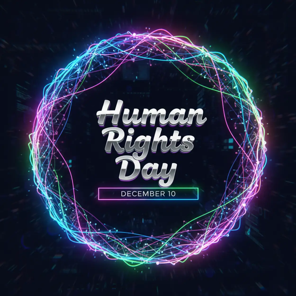 human rights day global solidarity illustration