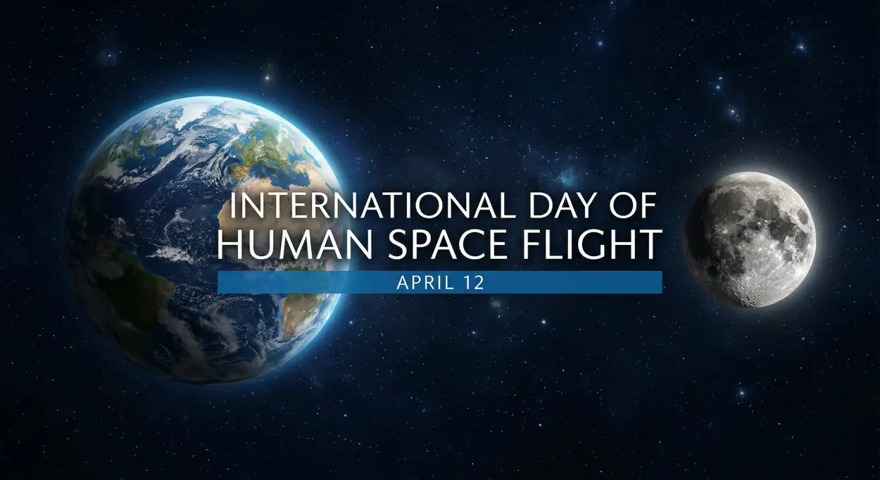 Free Download Human Space Flight Day Quotes And Messages - High Quality International Day Of Human Space Flight 2026 Image