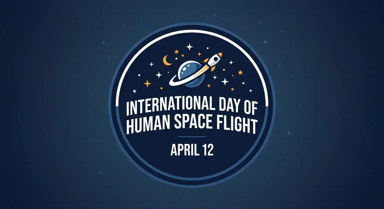 Free Download Human Space Flight Day Slogans 2026 - High Quality International Day Of Human Space Flight 2026 Image