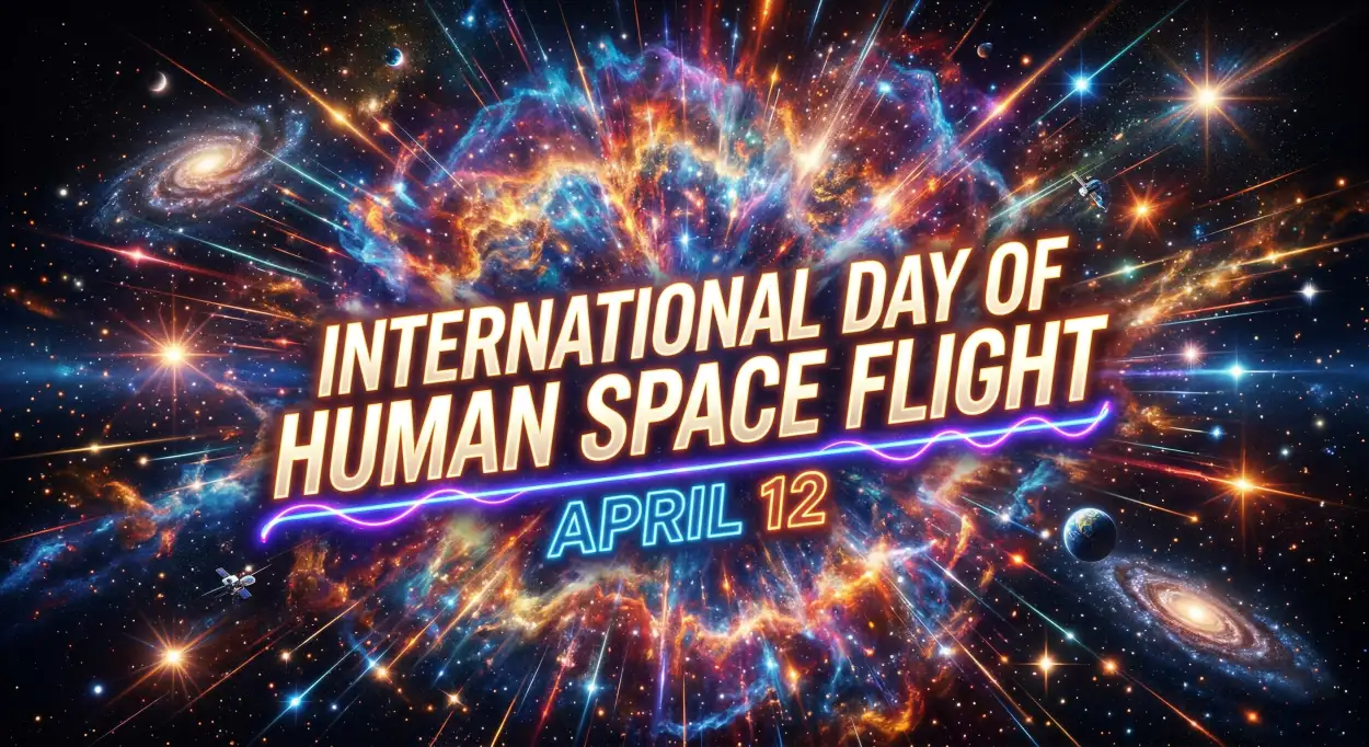 Free Download Human Space Flight Day Whatsapp Status 2026 - High Quality International Day Of Human Space Flight 2026 Image