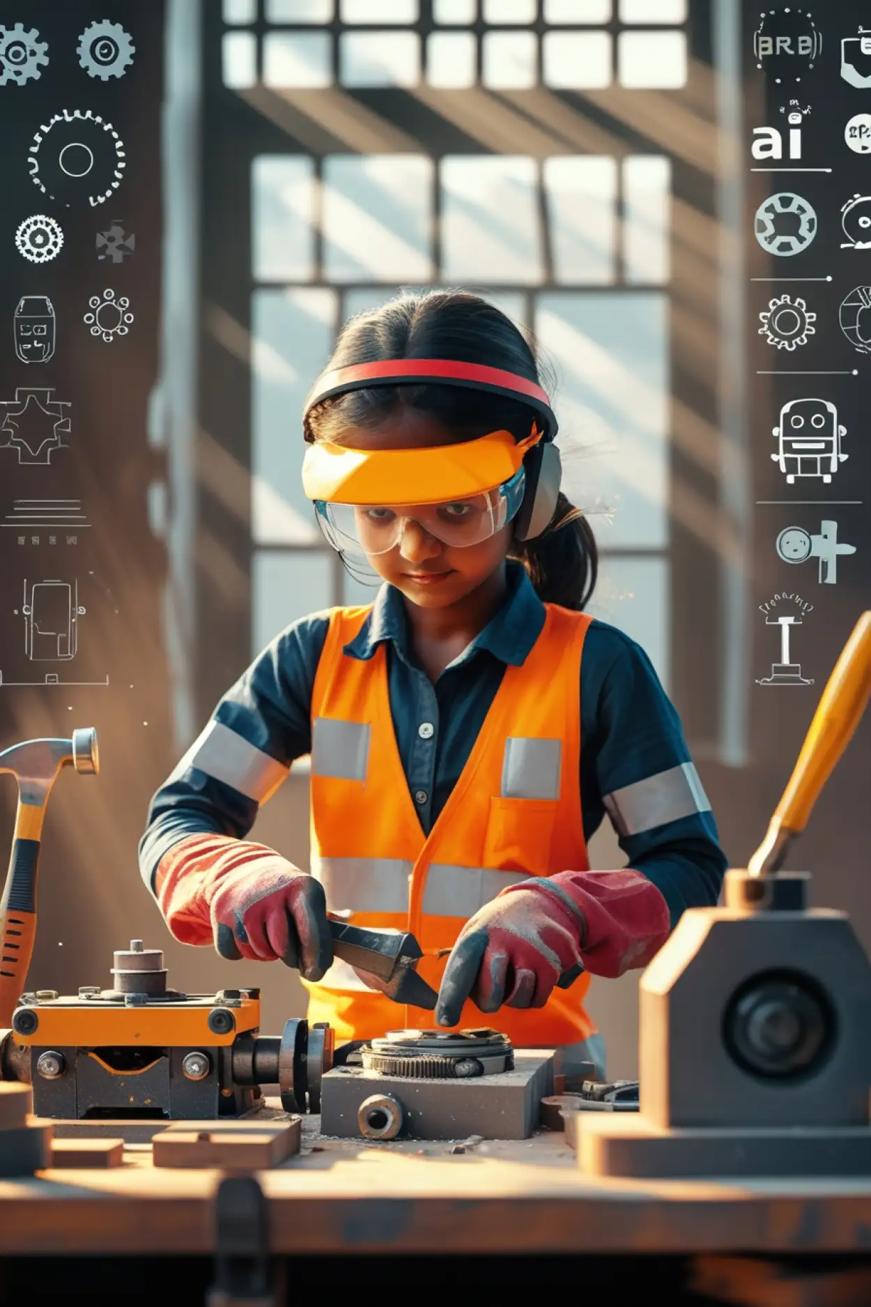 Image Of Youth Holding Tools For Youth Skills - Royalty Free World Youth Skills Day Image | Pngmagic Free Download Image Of Youth Holding Tools For Youth Skills - High Quality World Youth Skills Day Background