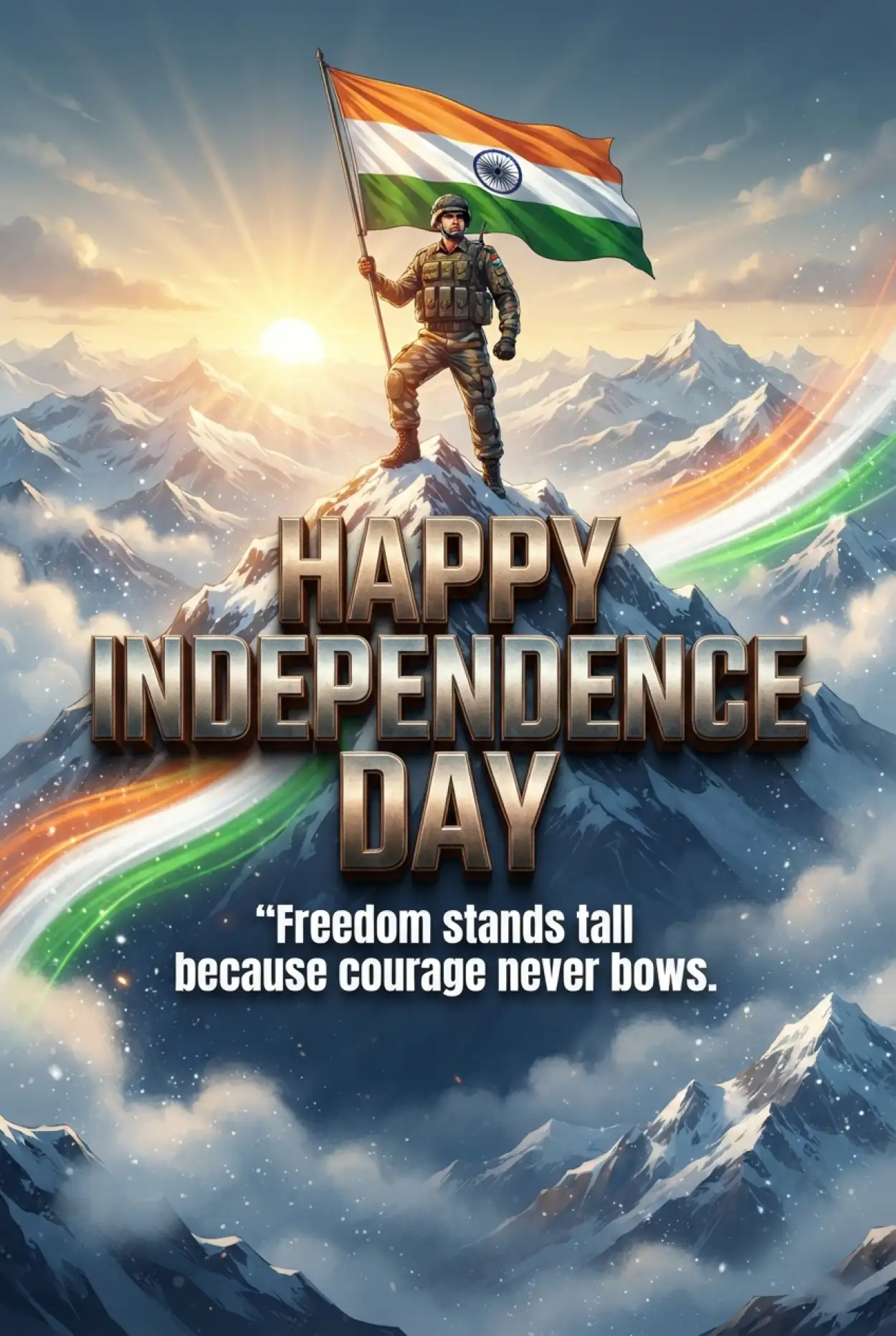 Free Download Independence Day 2026 Freedom Fighter Wishes - High Quality Indian Independence Day Wishes 2026 Image