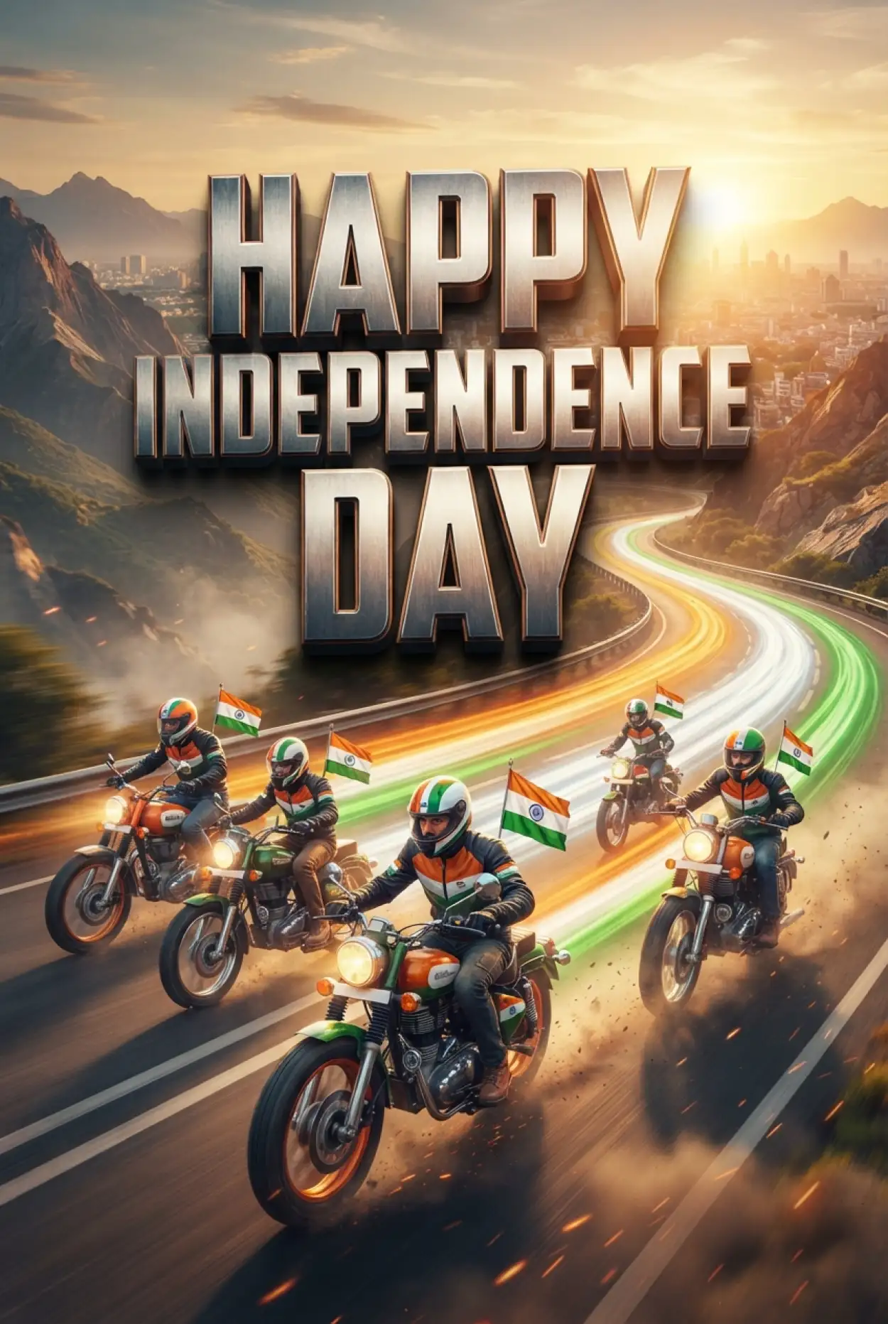 Free Download Independence Day 2026 Patriotic Greeting Images - High Quality Indian Independence Day Wishes 2026 Image