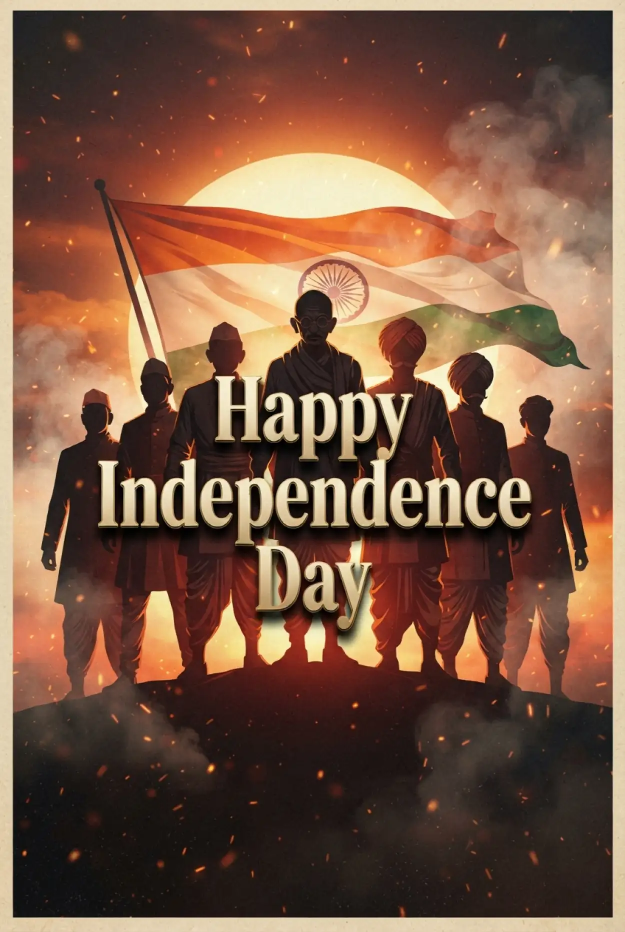 Free Download Independence Day Patriotic Soldier Poster 2026 - High Quality Independence Day Poster 2026 Image