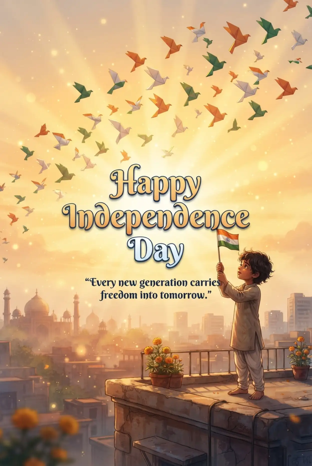 Free Download Independence Day Poster For School 2026 - High Quality Independence Day Poster 2026 Image