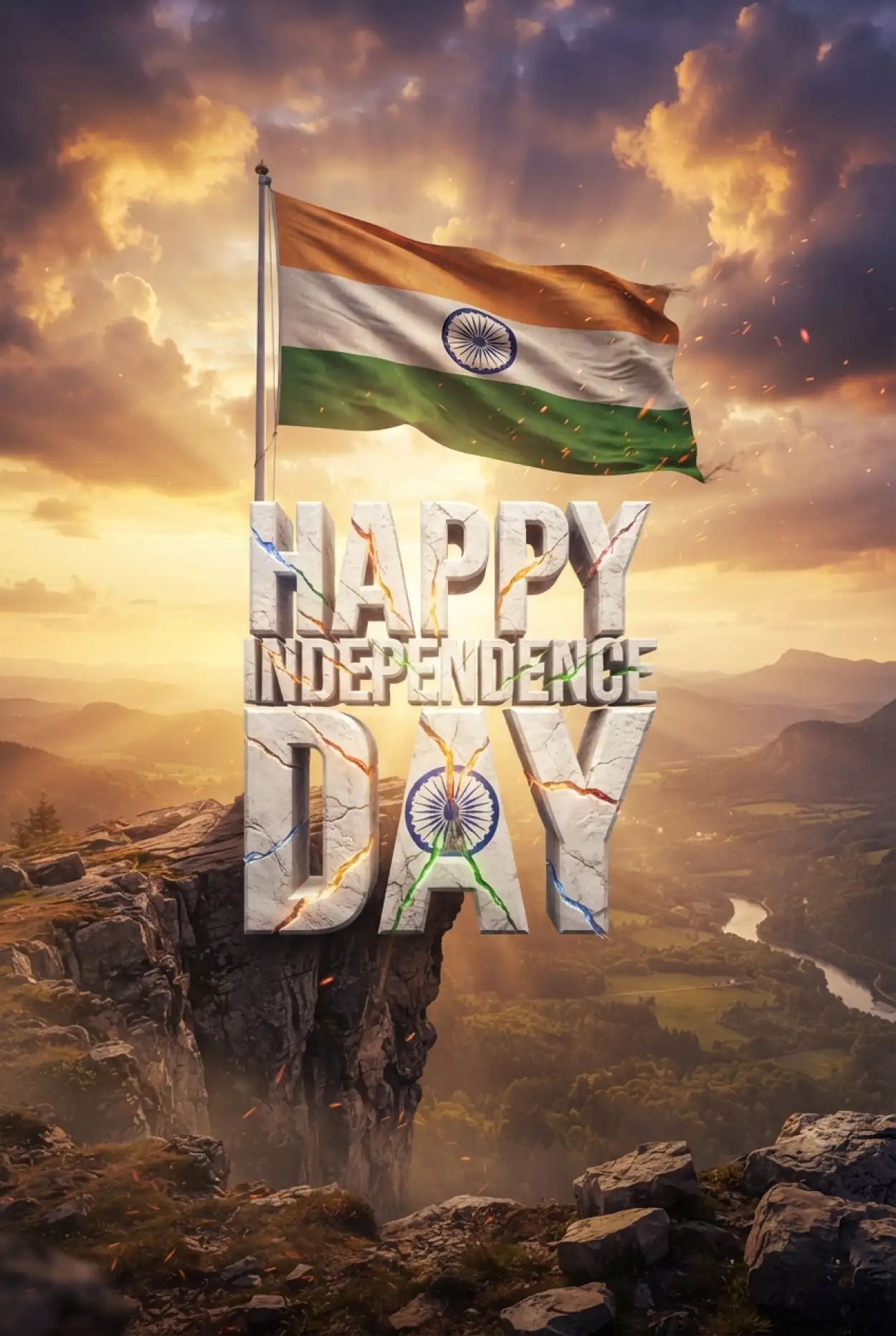 Free Download Independence Day Poster For Students 2026 - High Quality Independence Day Poster 2026 Image