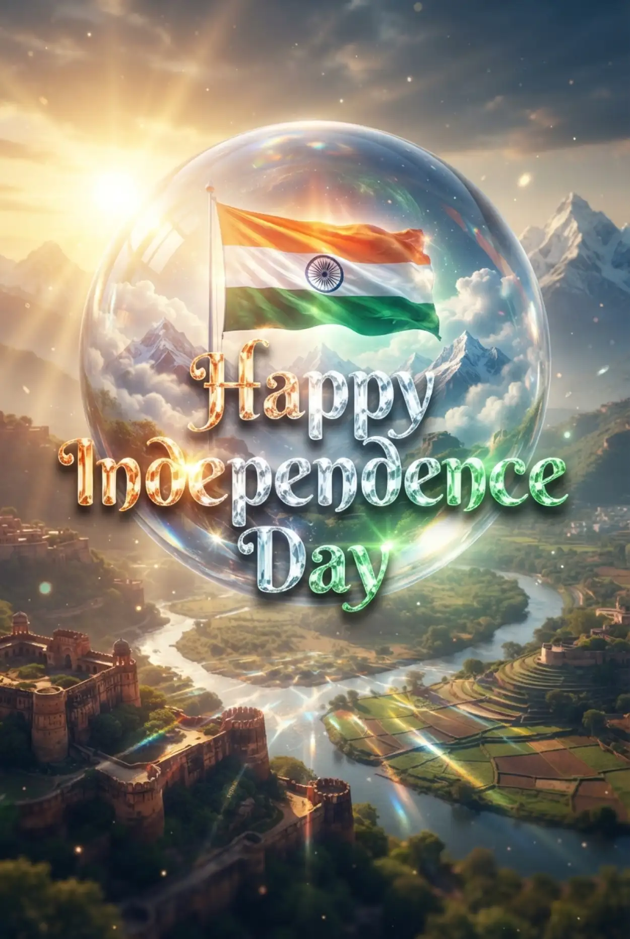 Free Download Independence Day Poster Template 2026 - High Quality Independence Day Poster 2026 Image