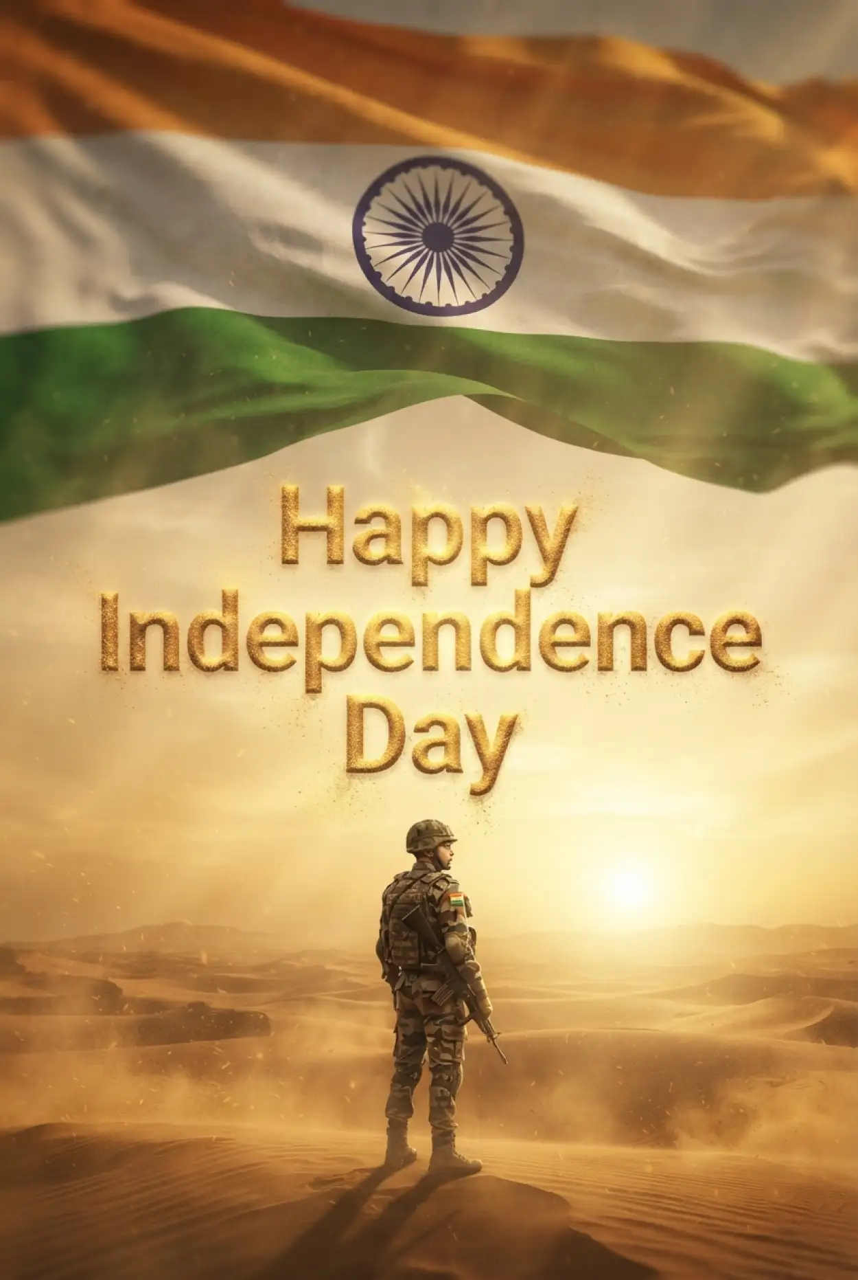 Free Download Independence Day Soldier Poster 2026 - High Quality Independence Day Poster 2026 Image