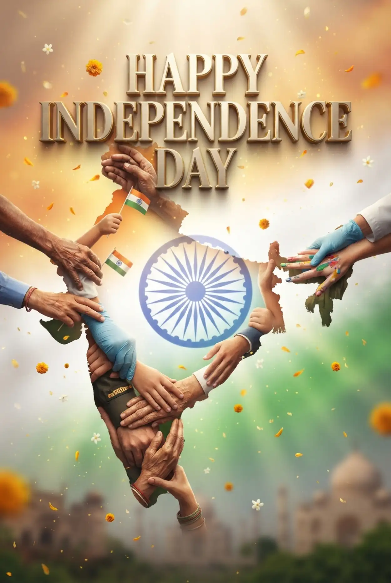 Free Download Independence Day Wishes 2026 For Friends - High Quality Indian Independence Day Wishes 2026 Image