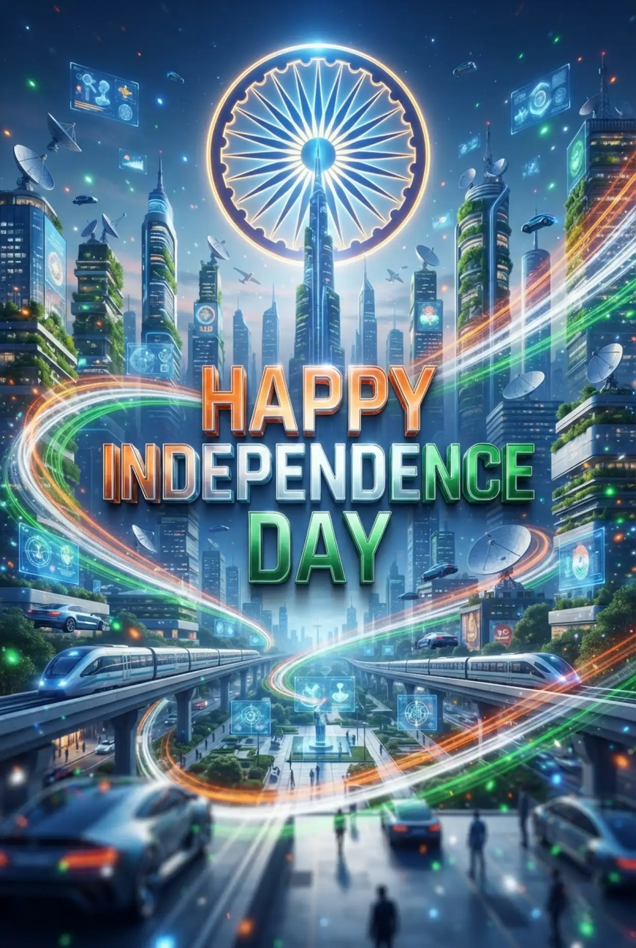 Free Download Independence Day Wishes 2026 For Office - High Quality Indian Independence Day Wishes 2026 Image