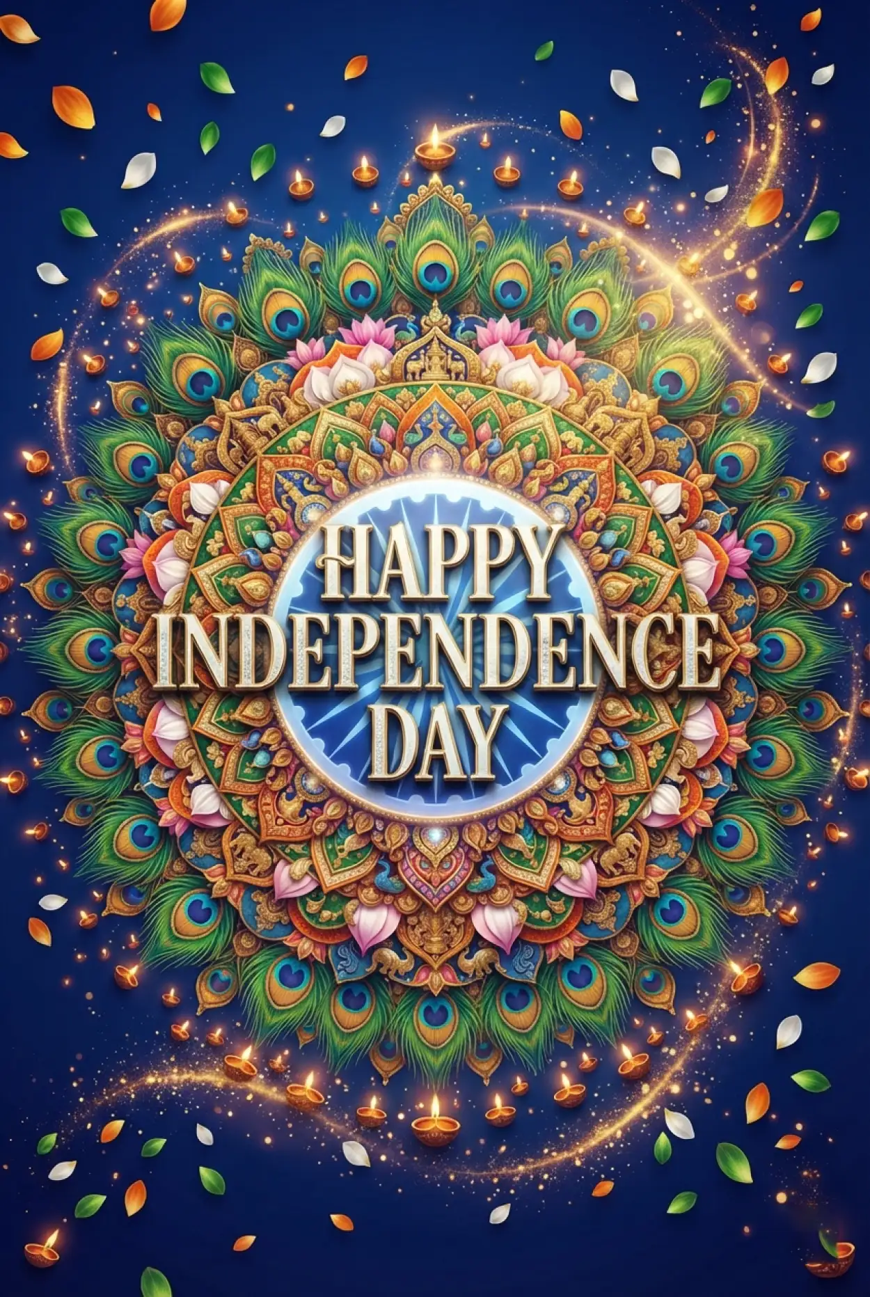 Free Download Independence Day Wishes Card 2026 - High Quality Indian Independence Day Wishes 2026 Image