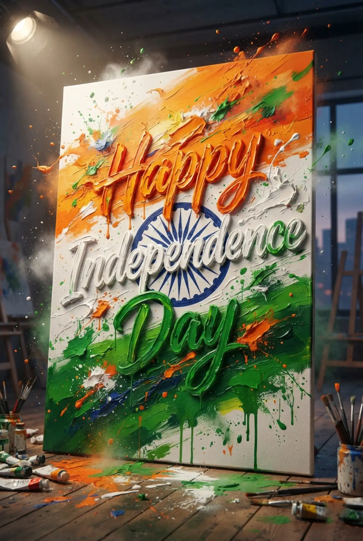 Free Download Independence Day Wishes Poster 2026 - High Quality Independence Day Poster 2026 Image