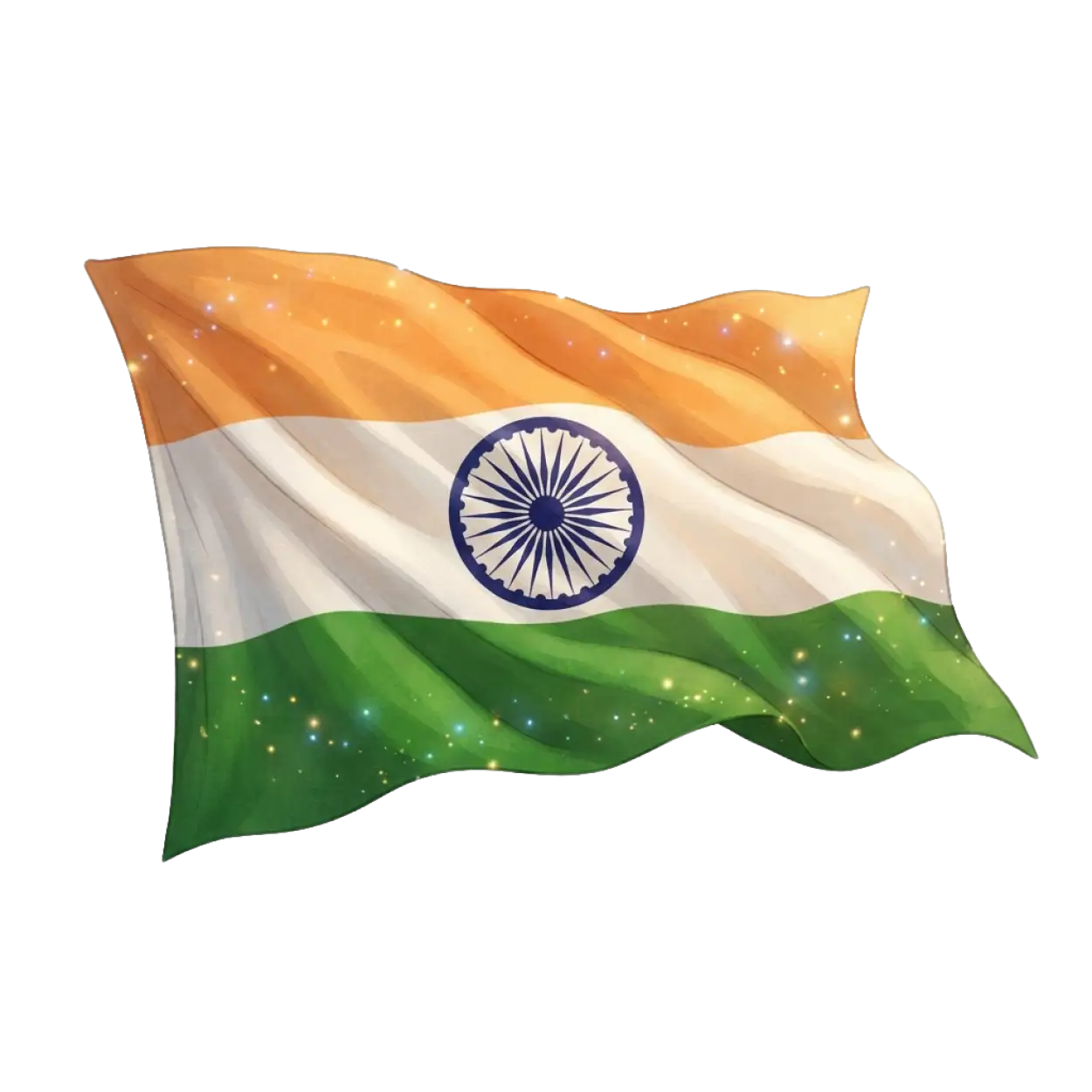 Free Download India Tricolor Flag Png Image - High Quality Indian Flag Png Transparent PNG