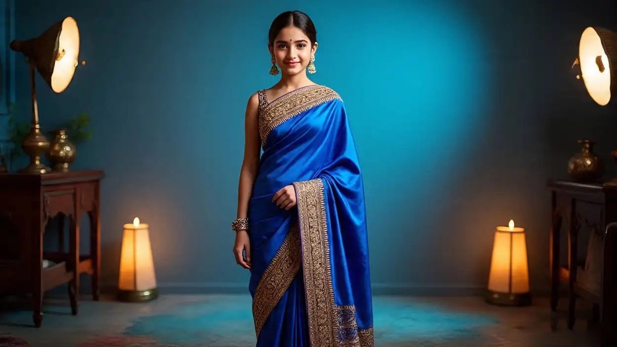 Indian Bridal Portrait In Blue Designer Dress - Royalty Free Free Blue Picture Image | Pngmagic Free Download Indian Bridal Portrait In Blue Designer Dress - High Quality Free Blue Picture Background