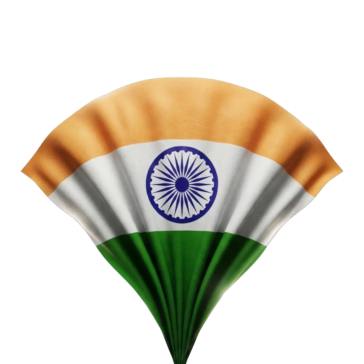 Free Download Indian Flag Fluttering Png Transparent - High Quality Indian Flag Png Transparent PNG