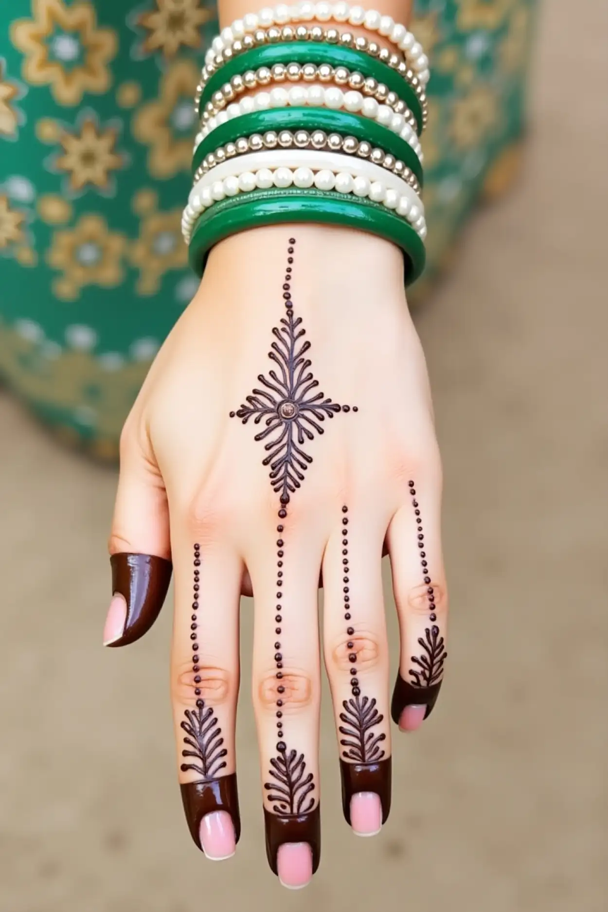indian mehndi pattern for sawan somwar