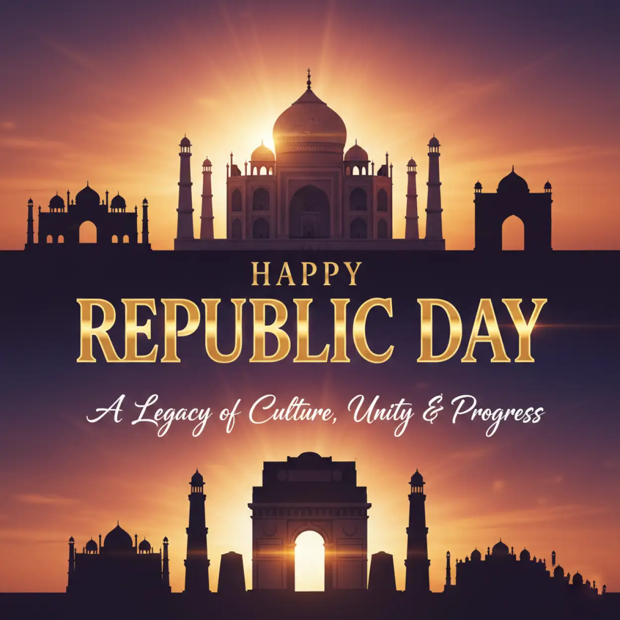 indian republic day event poster