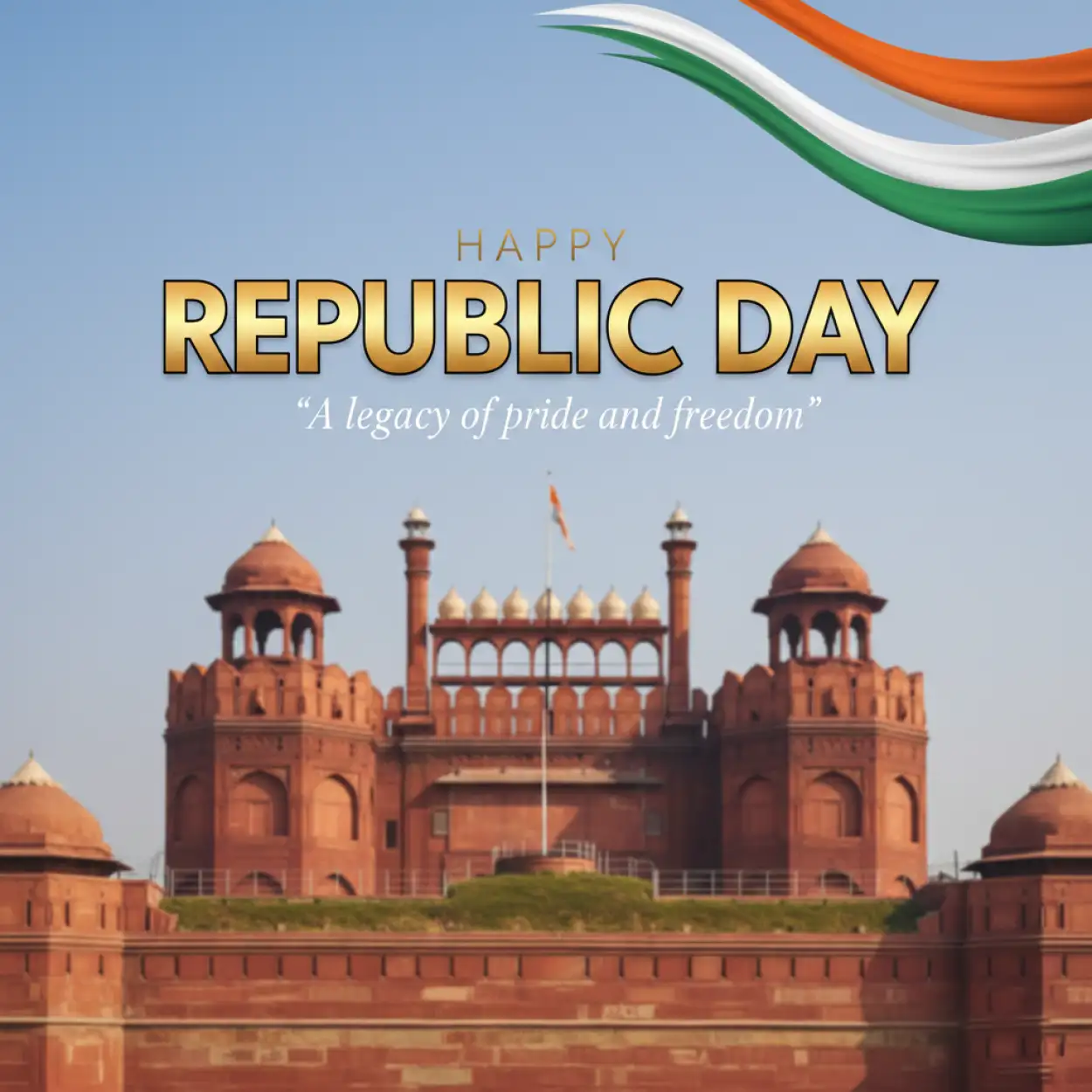 indian republic day red fort image