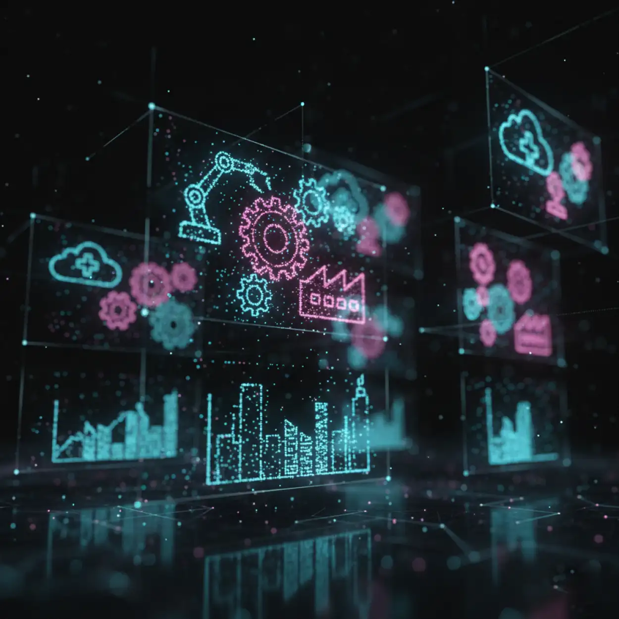 innovative ai business background