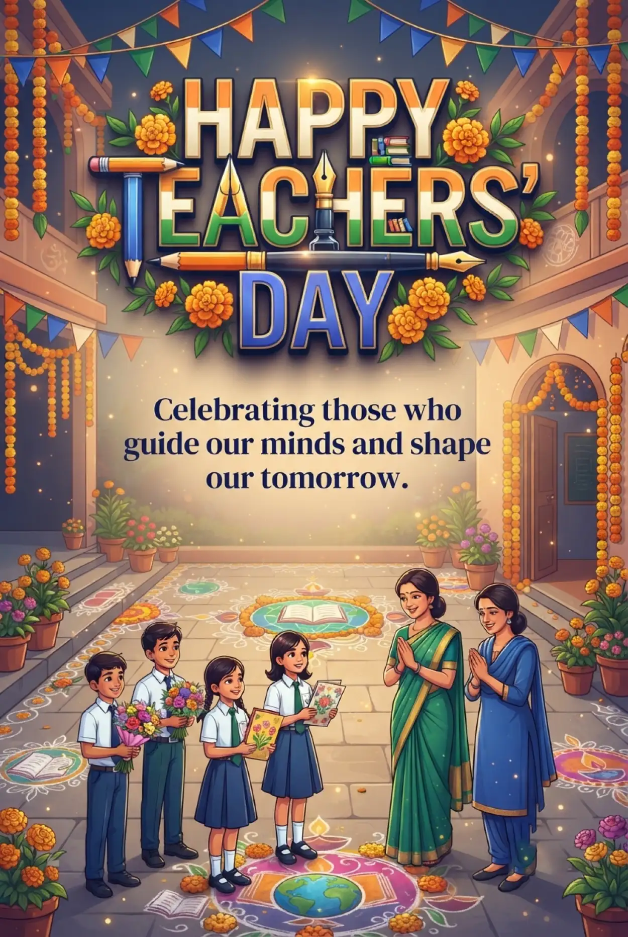 Free Download Inspirational Teachers Day India 2026 Quotes - High Quality Teachers Day India 2026 Image