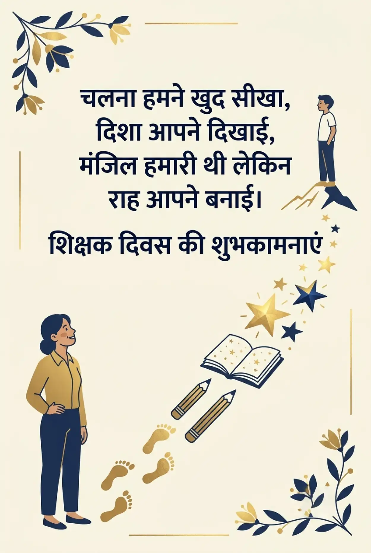 Free Download Inspirational Teachers Day Wishes In Hindi - High Quality Teachers Day Wishes In Hindi Image