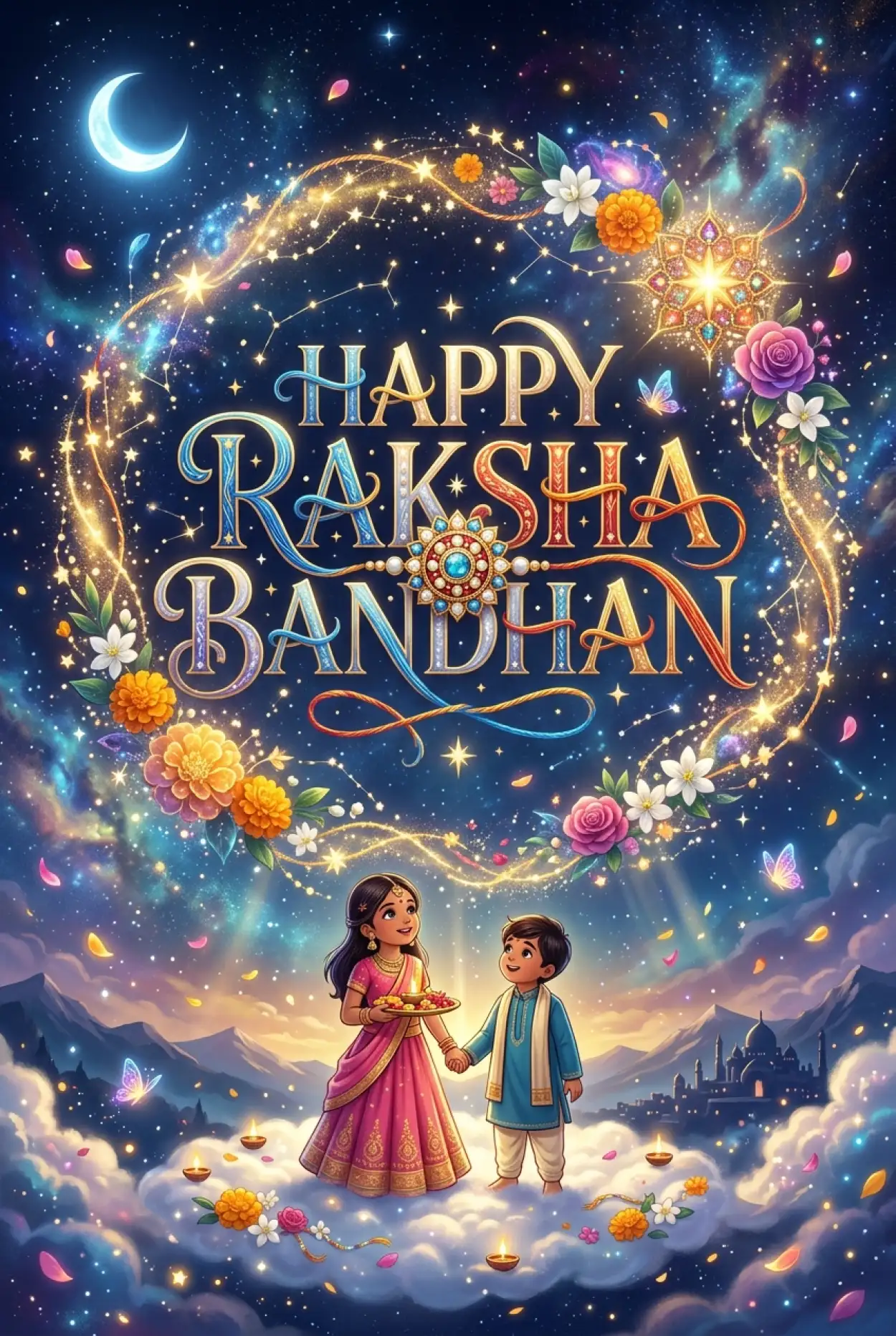 Free Download Inspiring Raksha Bandhan Wishes For Children - High Quality Happy Raksha Bandhan Wishes For Children Image