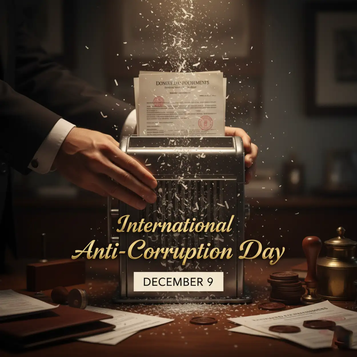 International Anti-Corruption Day 2025 poster design ideas