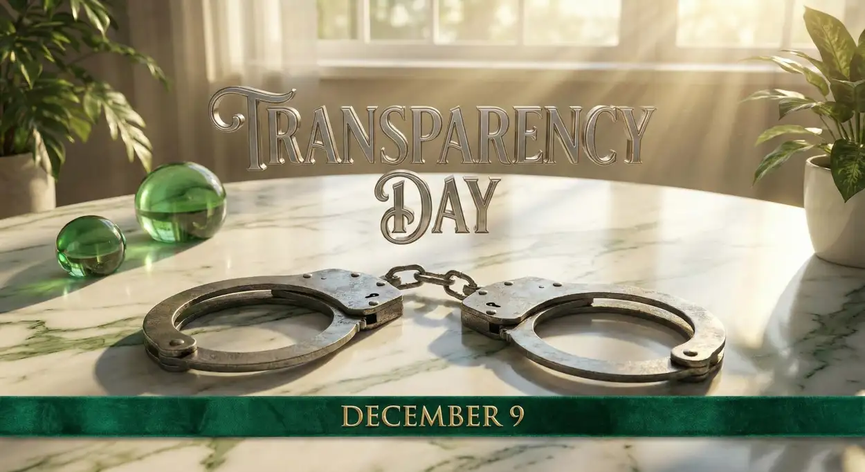 International Anti-Corruption Day awareness card design