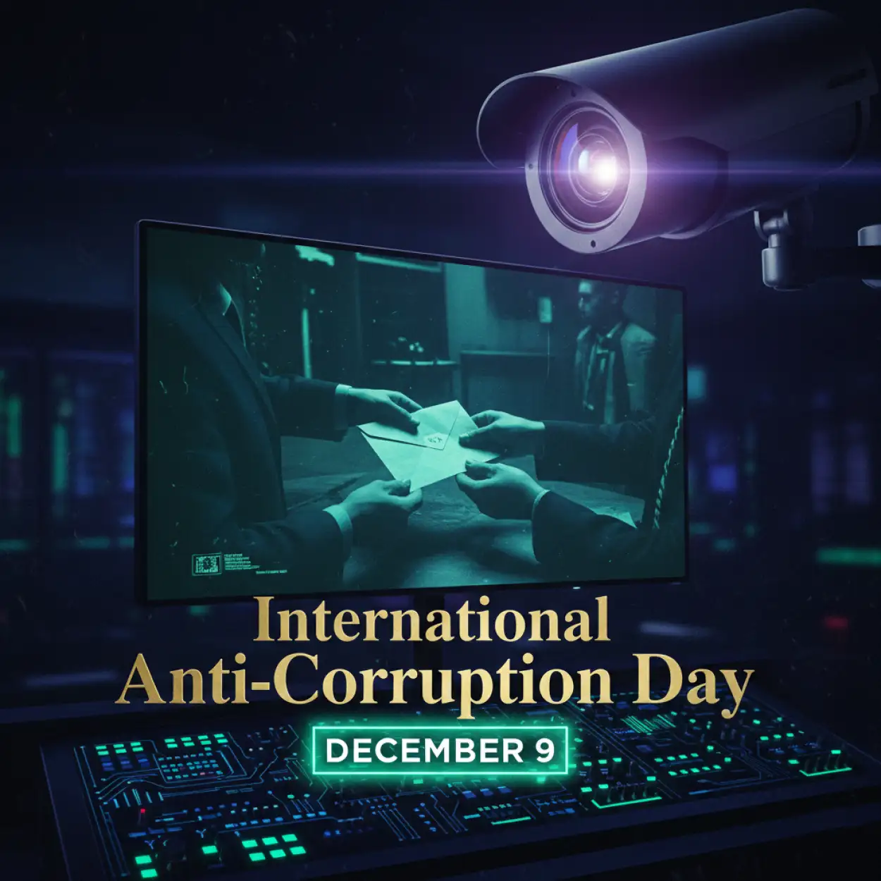 International Anti-Corruption Day HD illustration