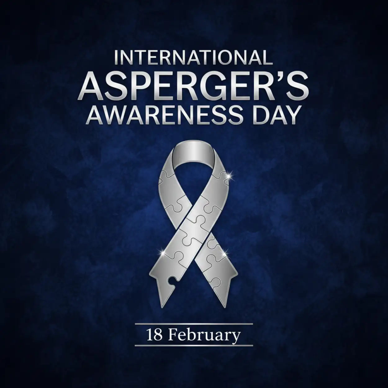 international aspergers awareness day typography poster