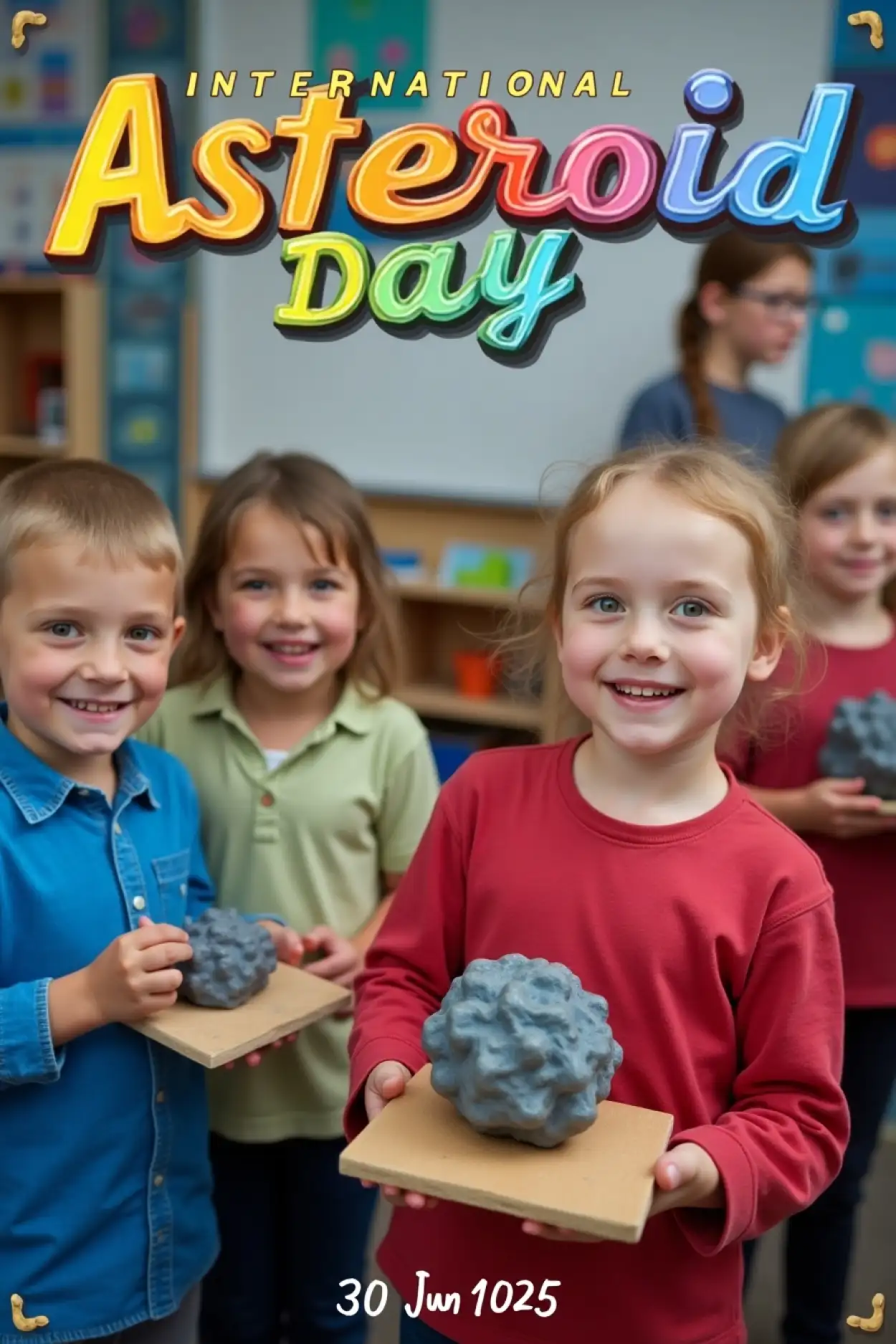 International Asteroid Day 2025 Poster With Slogan - Royalty Free International Asteroid Day Image | Pngmagic Free Download International Asteroid Day 2025 Poster With Slogan - High Quality International Asteroid Day Background