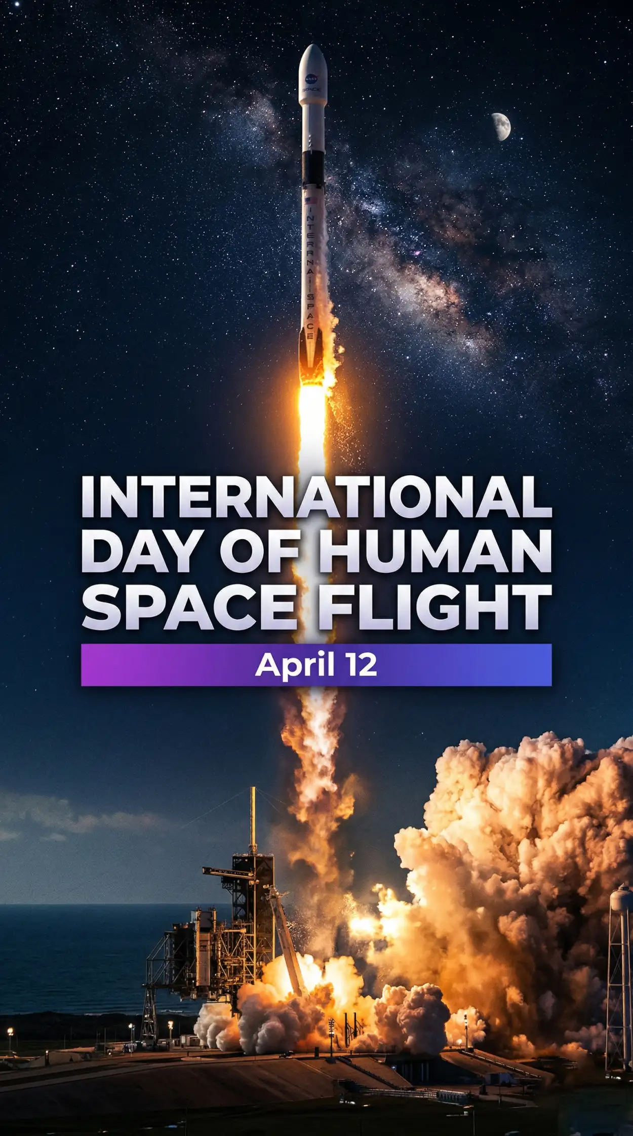 Free Download International Day Of Human Space Flight Instagram Post 2026 - High Quality International Day Of Human Space Flight 2026 Image