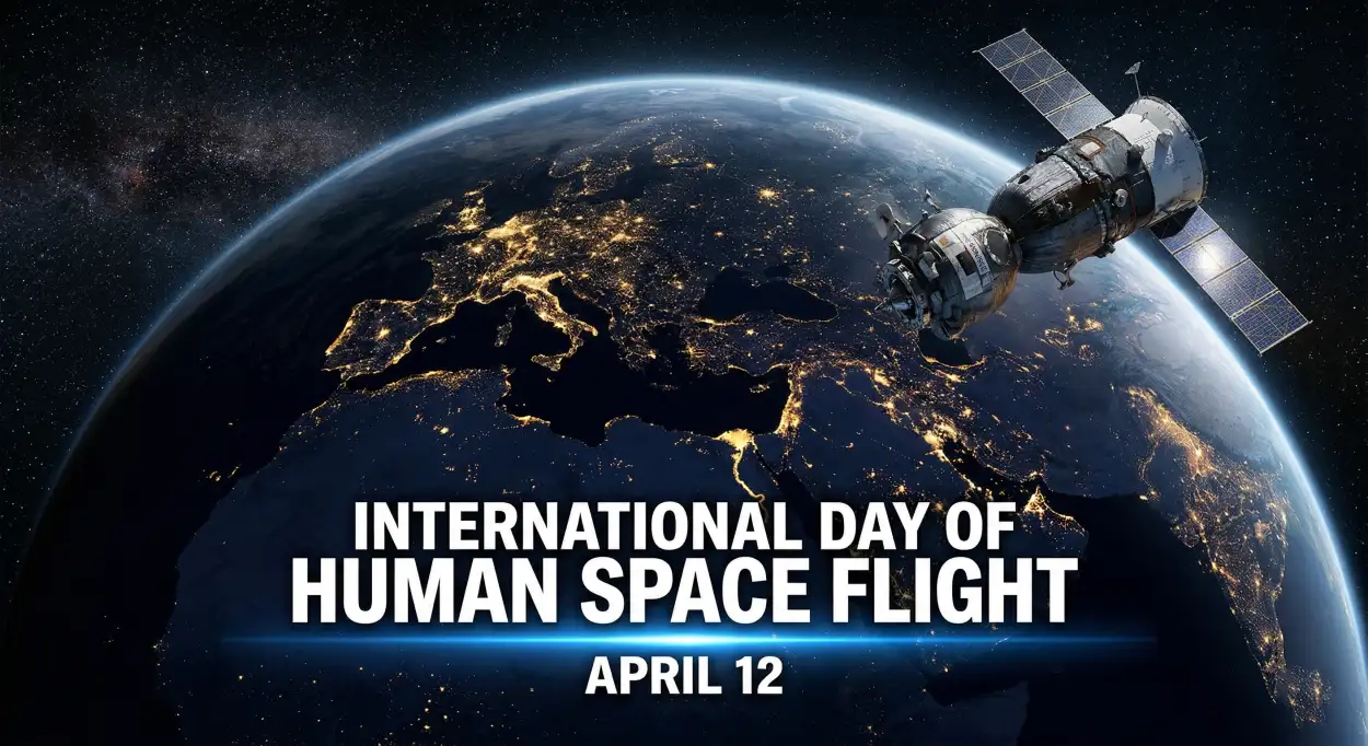 Free Download International Day Of Human Space Flight Wishes 2026 - High Quality International Day Of Human Space Flight 2026 Image