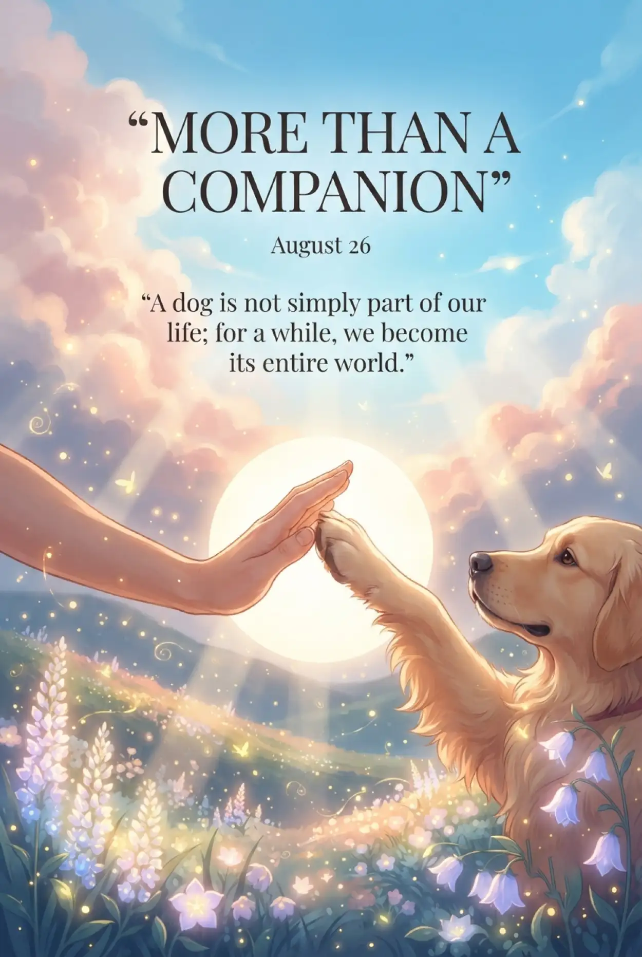 Free Download International Dog Day 2026 Unconditional Love Quotes - High Quality International Dog Day 2026 Image