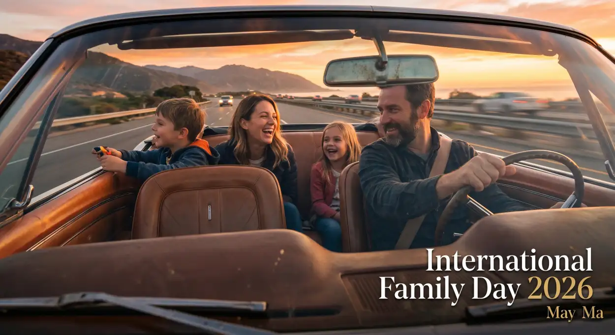 Free Download International Family Day 2026 Aesthetic Family Quotes - High Quality International Family Day 2026 Wishes Image