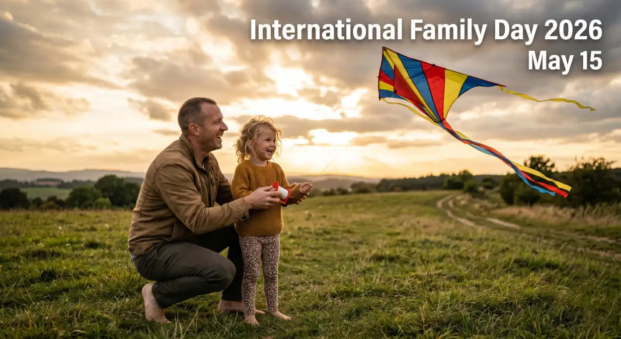 Free Download International Family Day 2026 Artistic Banner Design - High Quality International Family Day 2026 Wishes Image