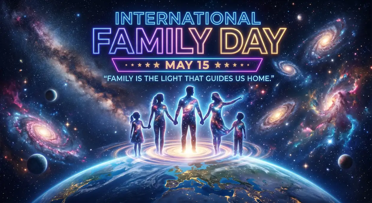 Free Download International Family Day 2026 Creative Typography Design - High Quality International Family Day 2026 Image