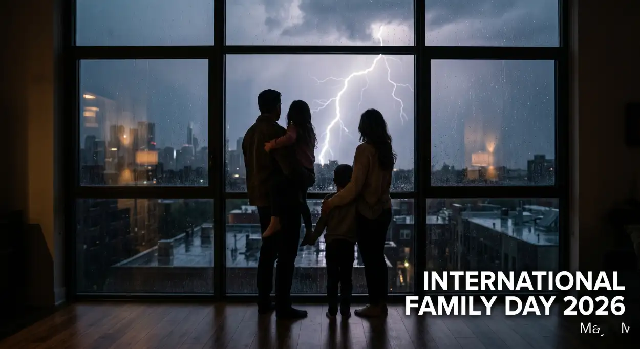 Free Download International Family Day 2026 Family Protection Quotes - High Quality International Family Day 2026 Wishes Image