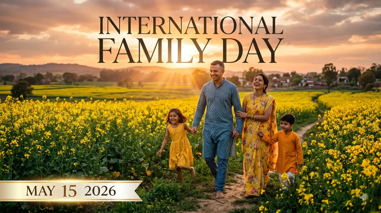 Free Download International Family Day 2026 Family Strength Quotes - High Quality International Family Day 2026 Wishes Image