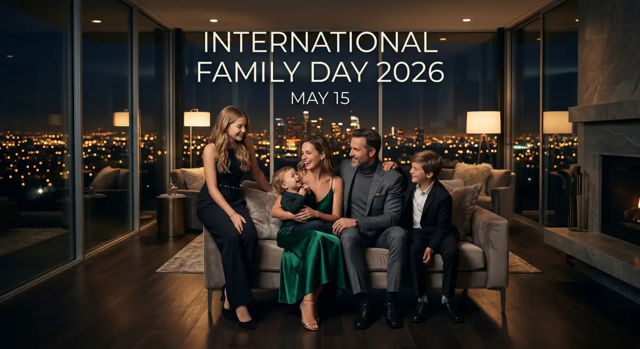 Free Download International Family Day 2026 Modern Family Poster - High Quality International Family Day 2026 Wishes Image