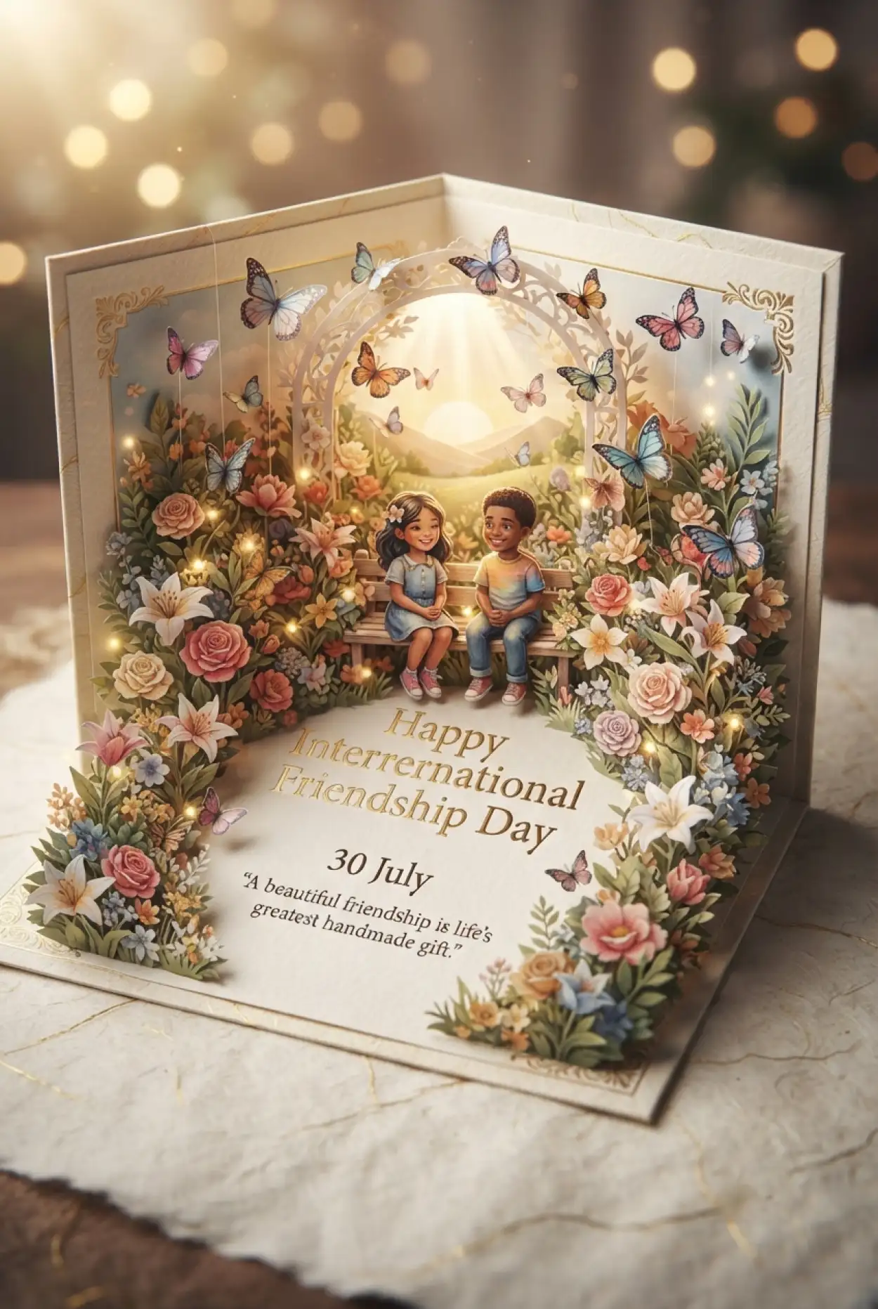 Free Download International Friendship Day Greeting Card Design - High Quality International Friendship Day Image