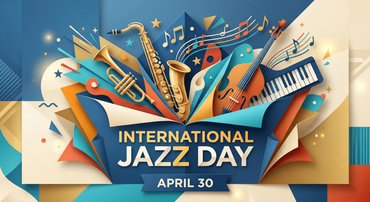 Free Download International Jazz Day 2026 Greetings Images - High Quality International Jazz Day 2026 Image