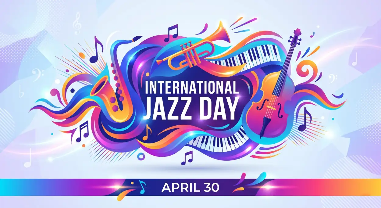 Free Download International Jazz Day 2026 Png Transparent - High Quality International Jazz Day 2026 Transparent PNG
