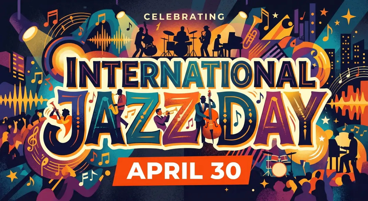 Free Download International Jazz Day Celebration 2026 - High Quality International Jazz Day 2026 Image
