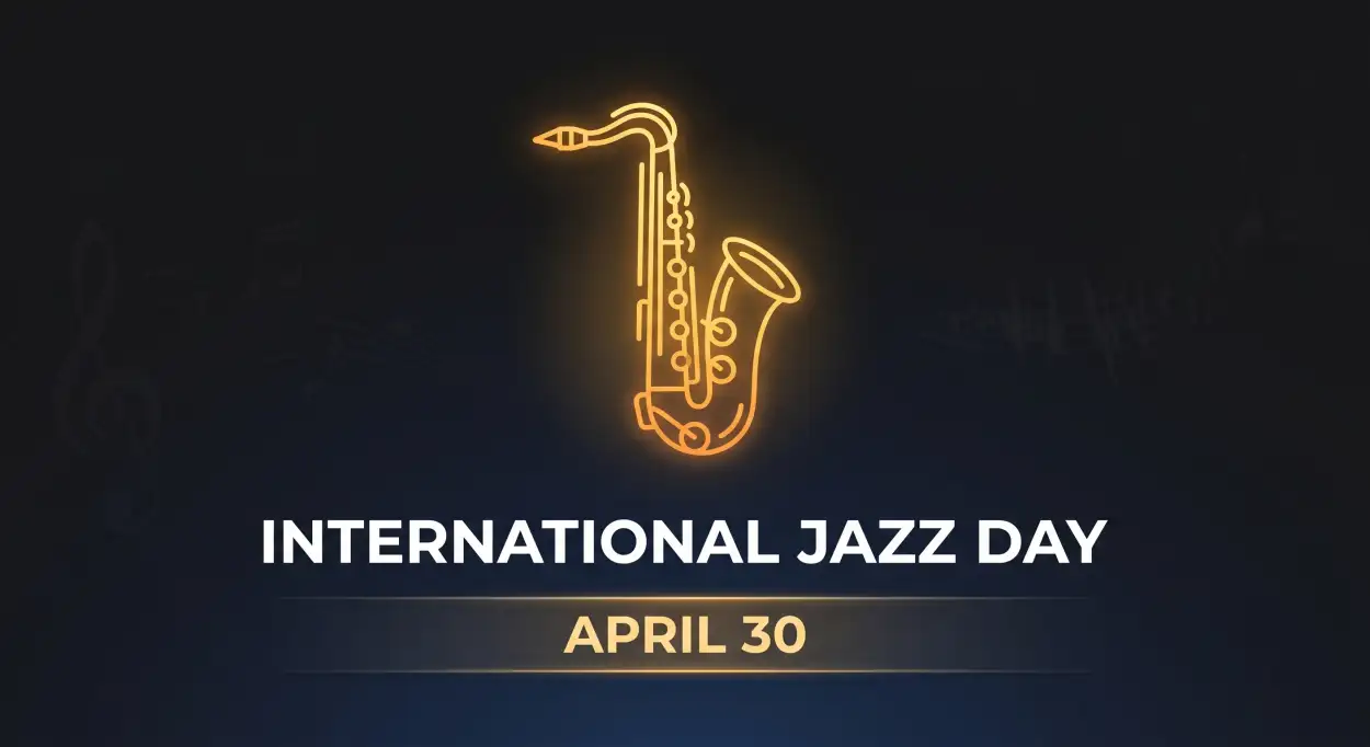 Free Download International Jazz Day Thumbnail Ideas - High Quality International Jazz Day 2026 Background Image