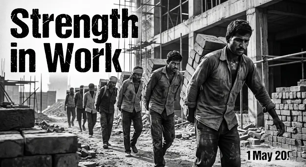 Free Download International Labour Day Hindi Quotes Image - High Quality International Labor Day Wishes 2026 Image