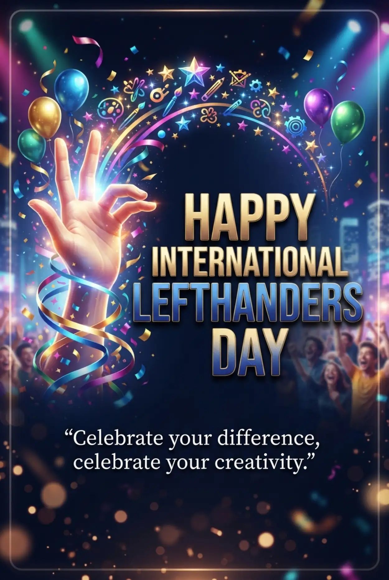 Free Download International Lefthanders Day 2026 Images - High Quality International Lefthanders Day 2026 Image
